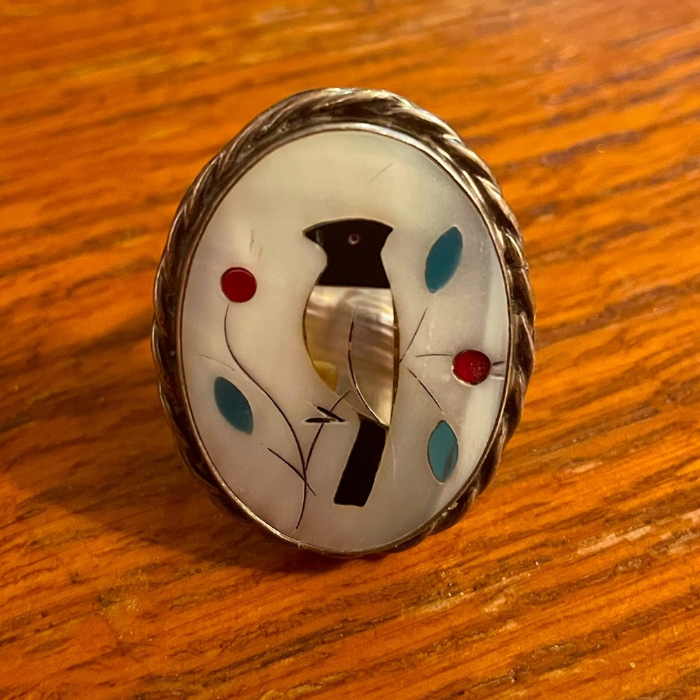 Bird jewel ring